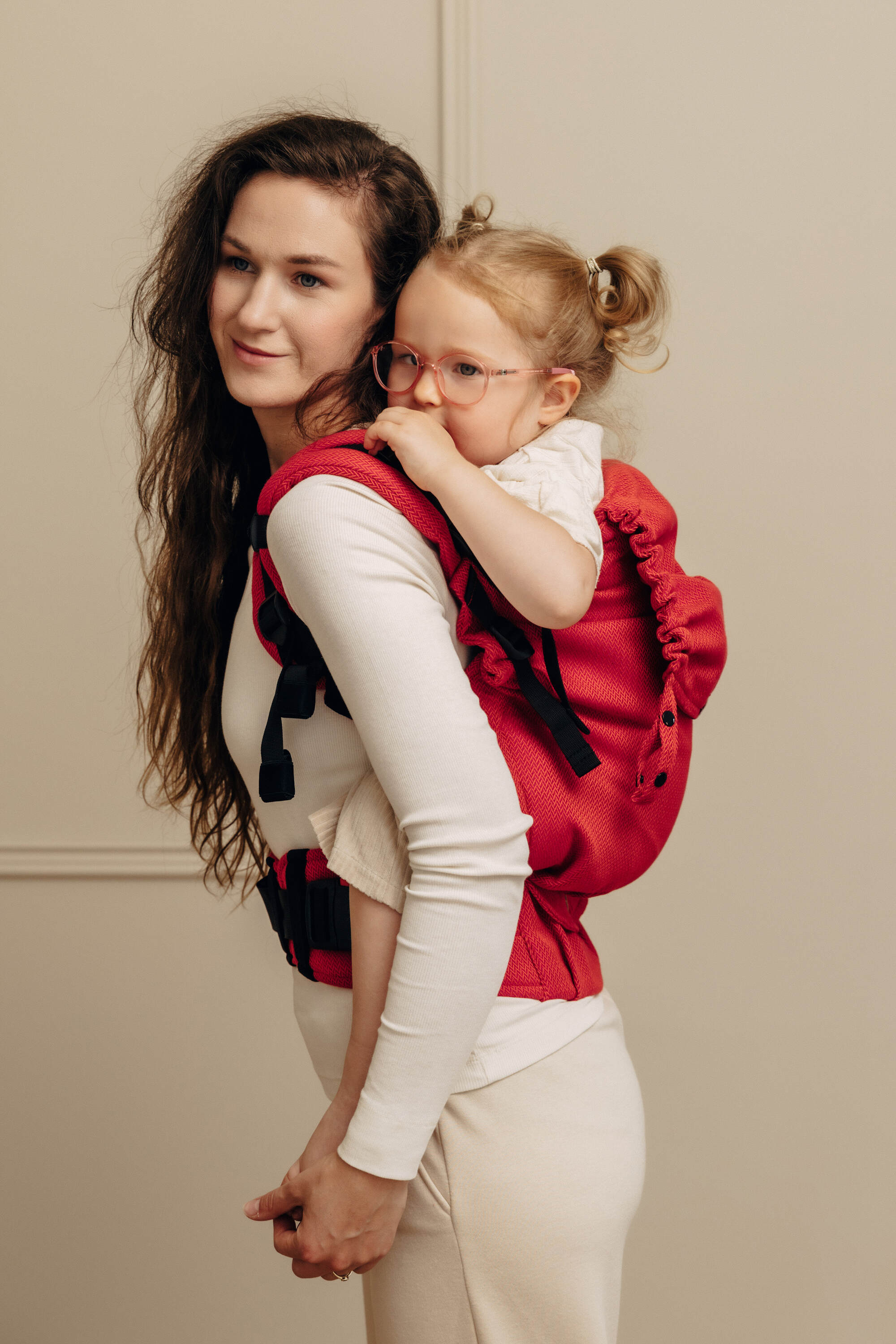LennyLamb Preschool Carrier Little Herringbone Sedona