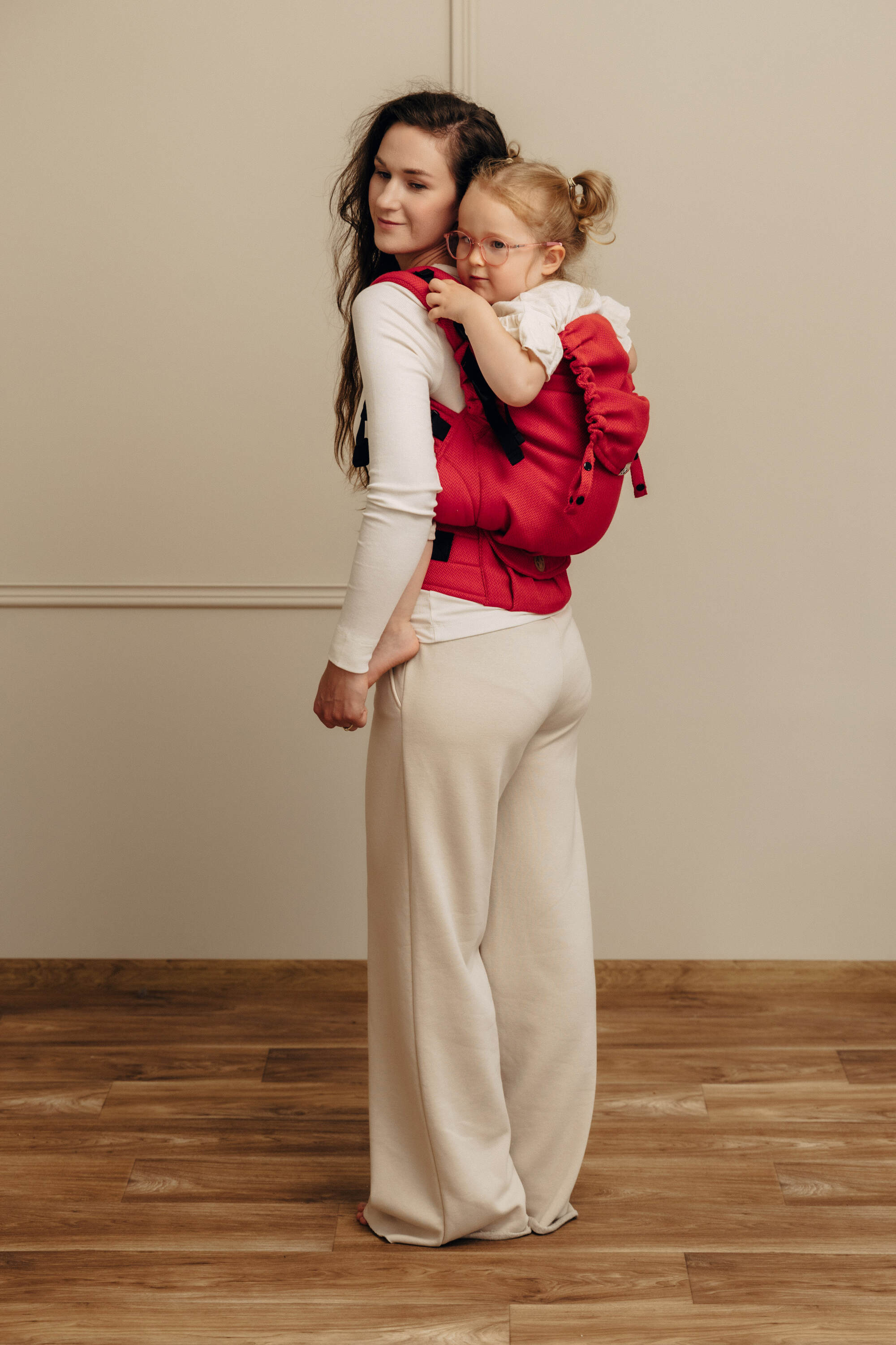 LennyLamb Preschool Carrier Little Herringbone Sedona