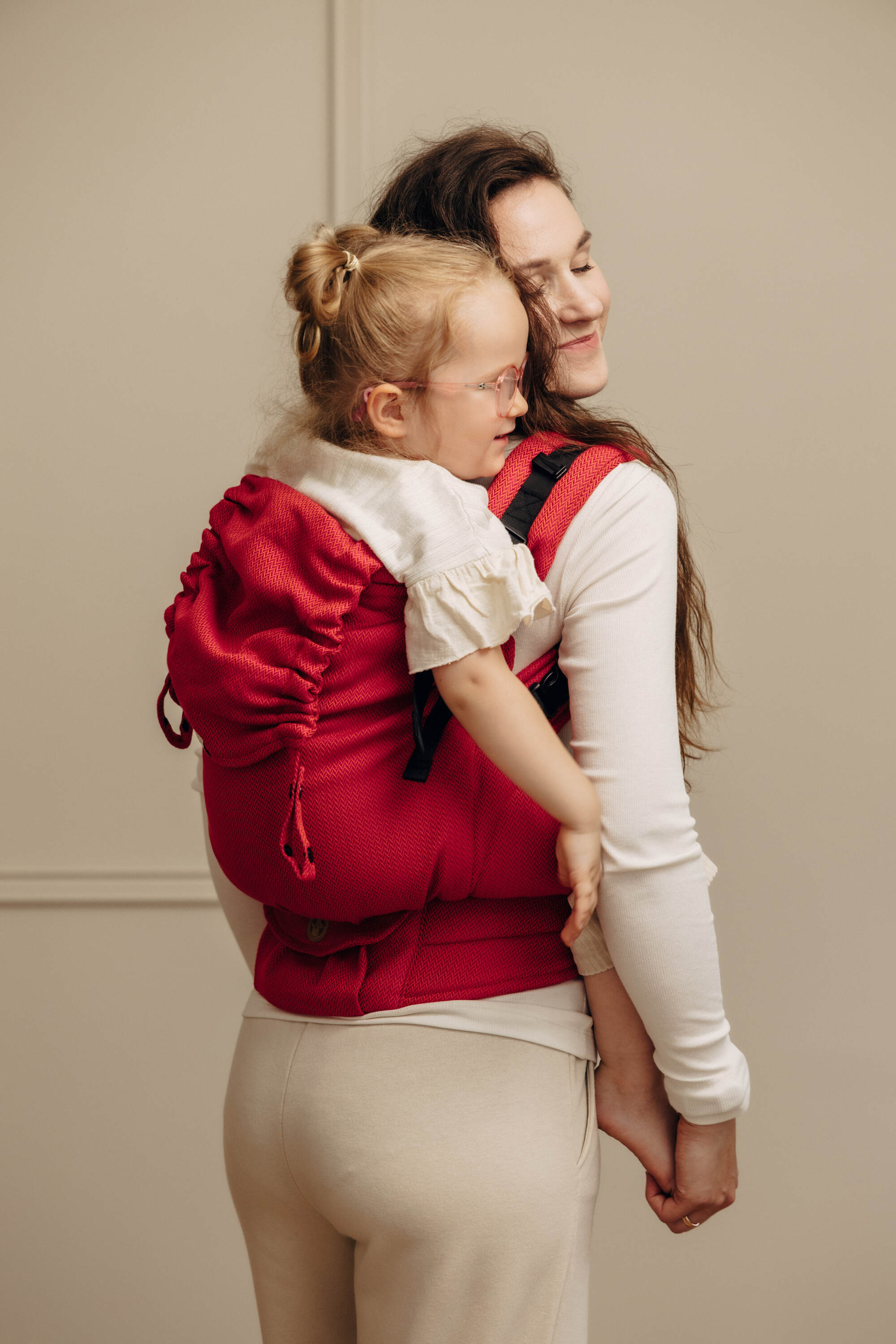 LennyLamb Preschool Carrier Little Herringbone Sedona