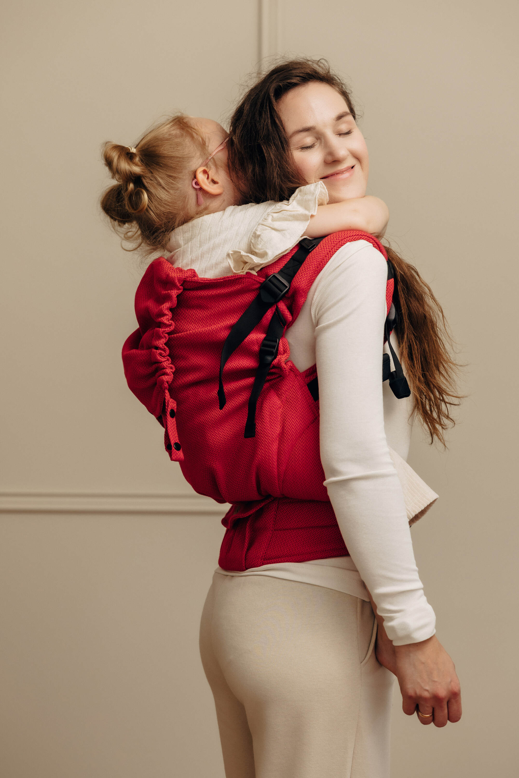 LennyLamb Preschool Carrier Little Herringbone Sedona