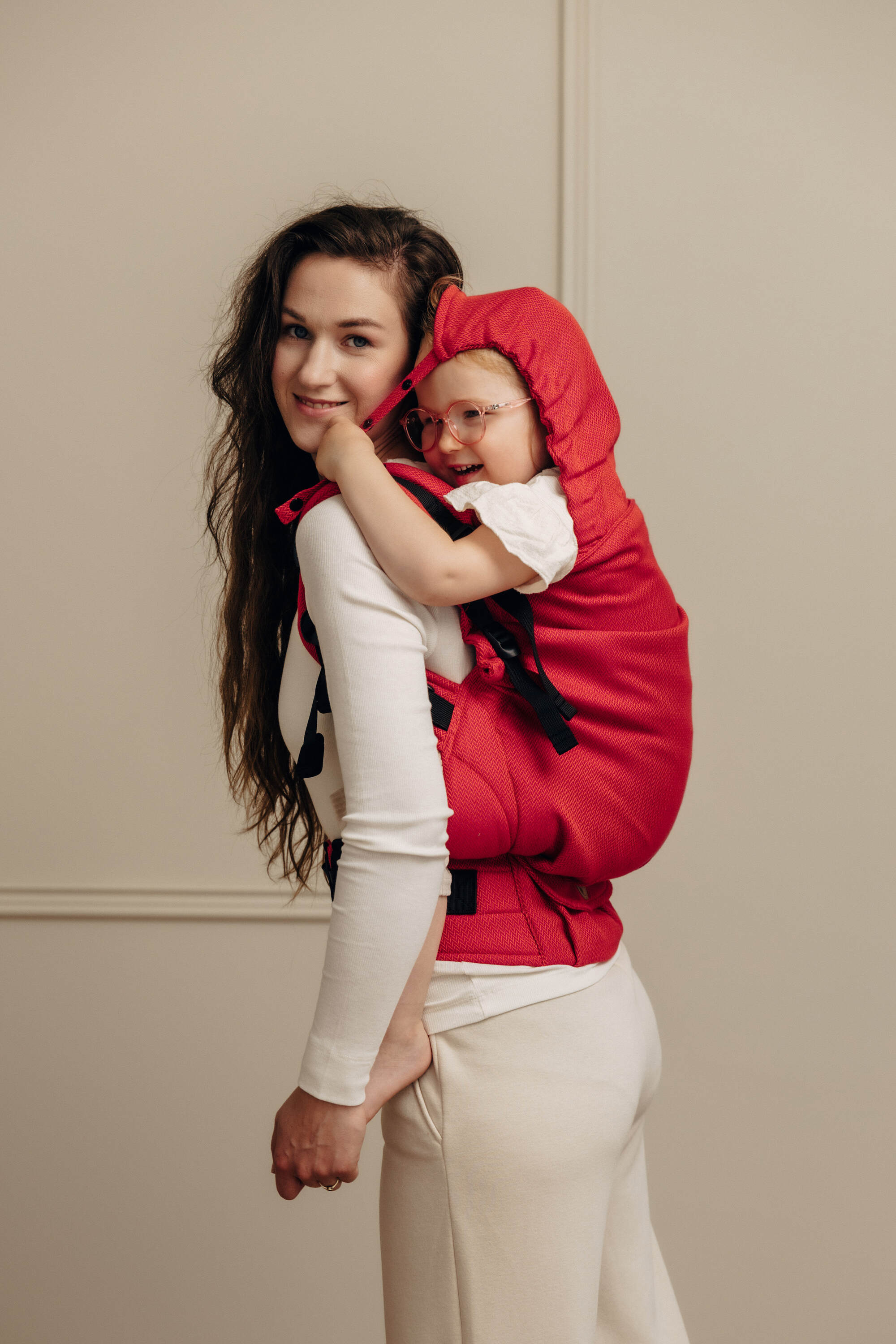 LennyLamb Preschool Carrier Little Herringbone Sedona