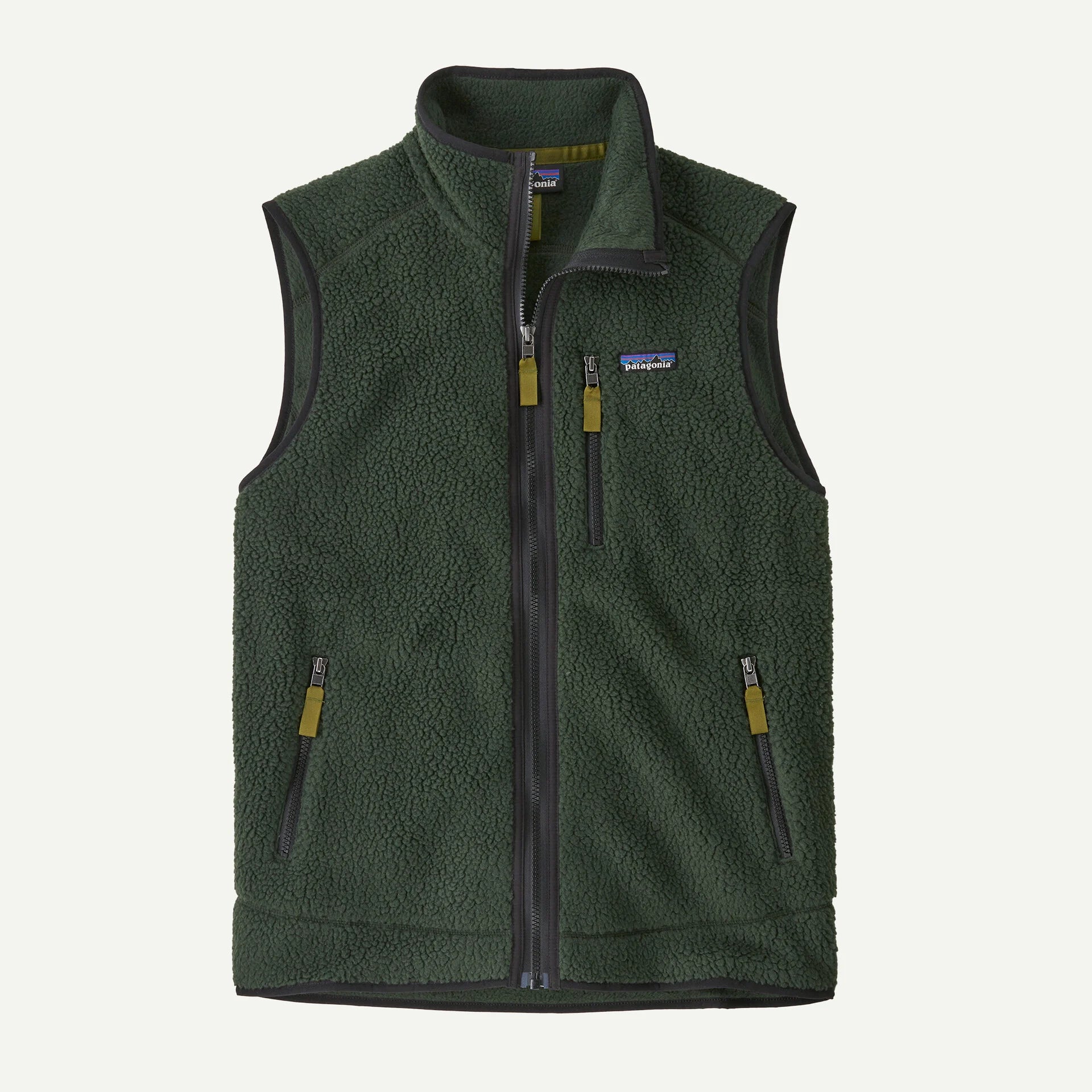 Patagonia Men's Retro Pile Fleece Vest Old Growth Green