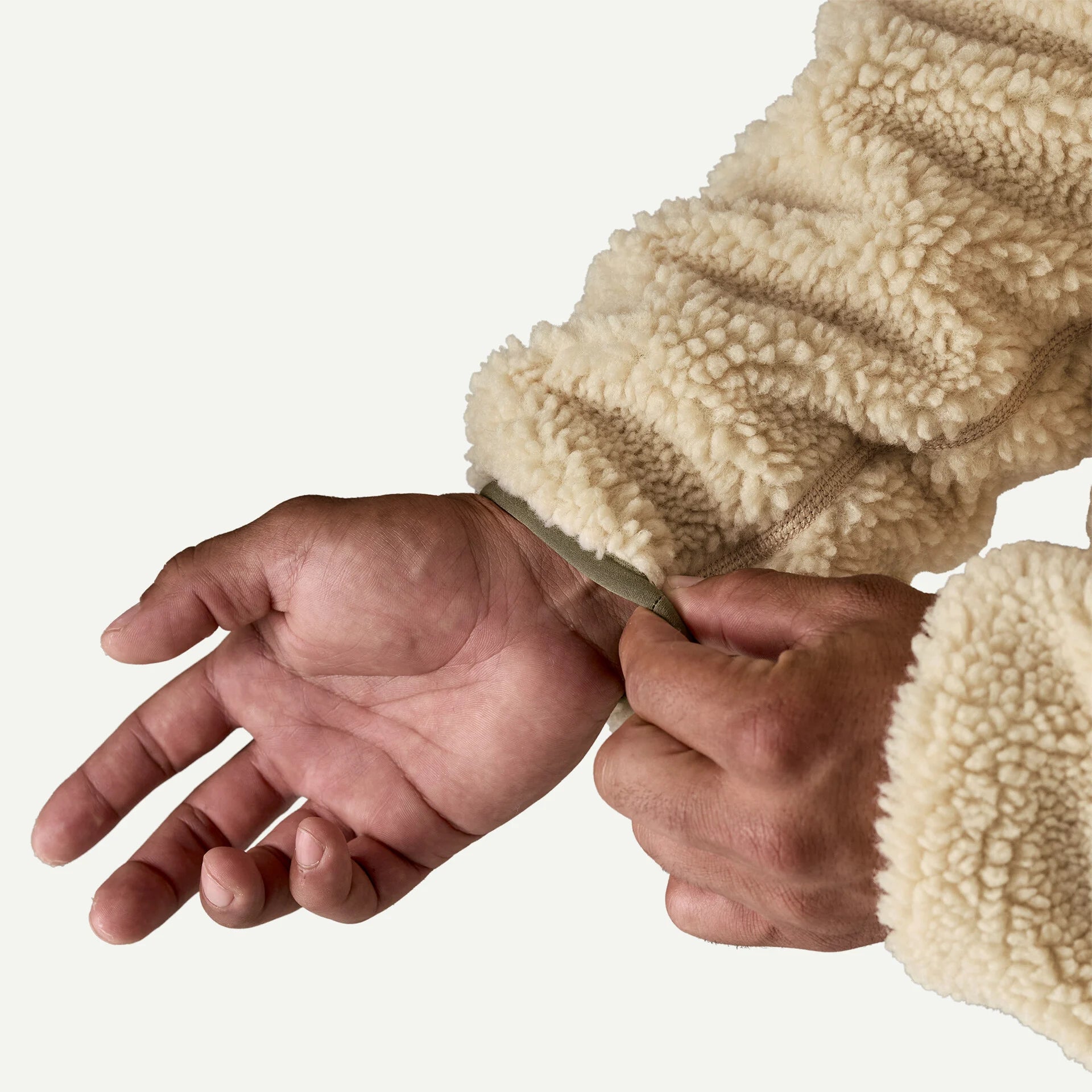 Patagonia Men's Classic Retro-X® Fleece Jacket Dark Natural w/Basin Green