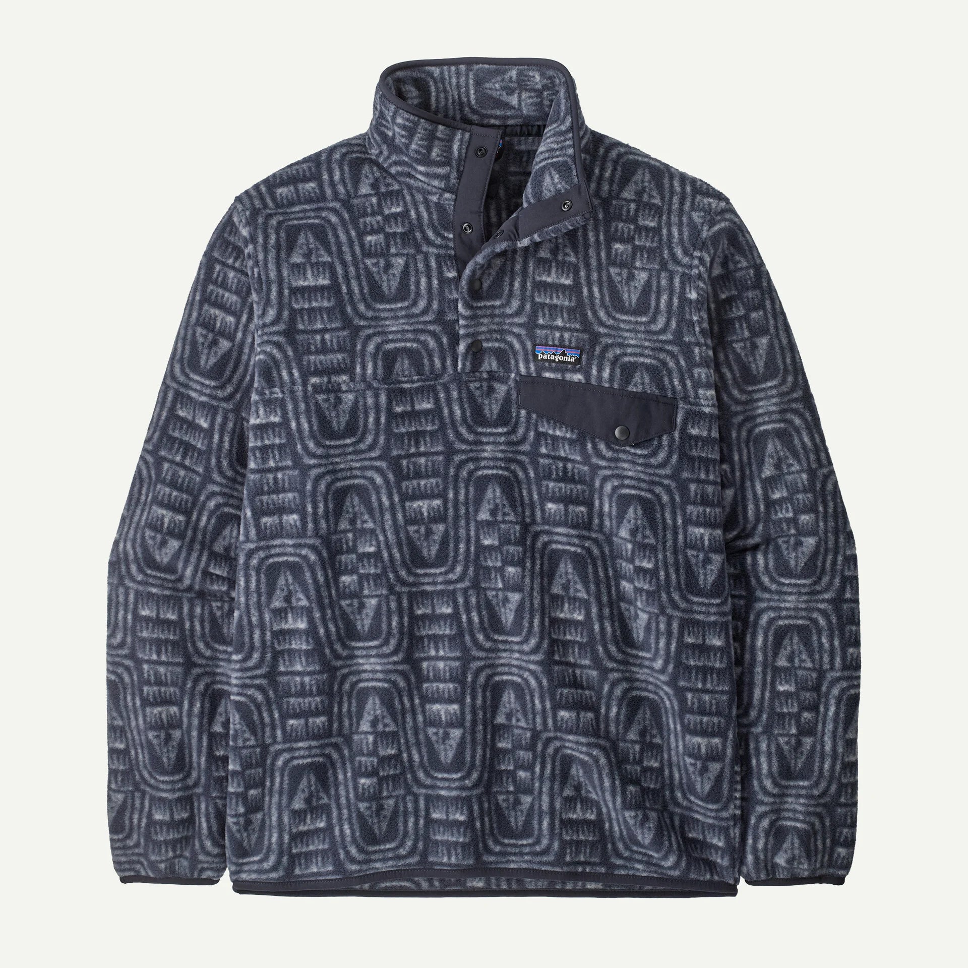 Patagonia Men's Lightweight Synchilla® Snap-T® Fleece Pullover Flow: Sunken Blue