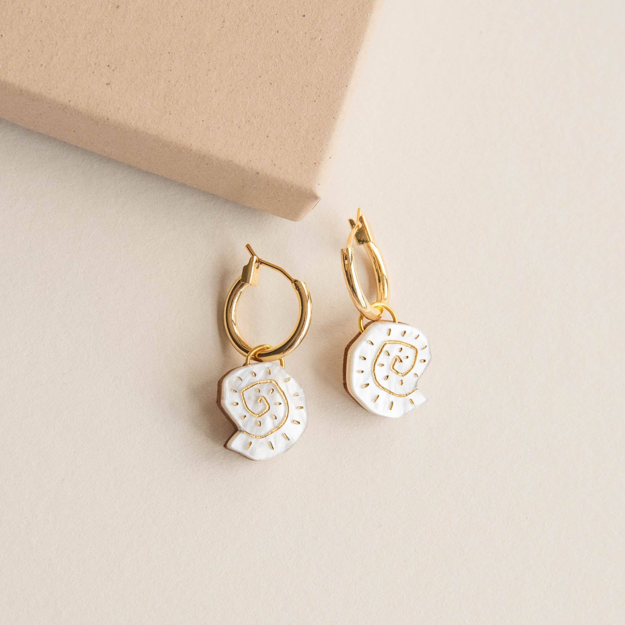 Pepper You Shell Hoop Earrings