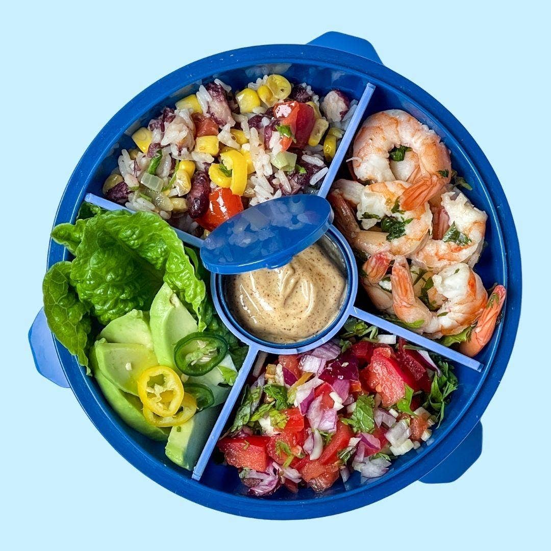 Yumbox Poke Bowl with 4 Compartment Divider