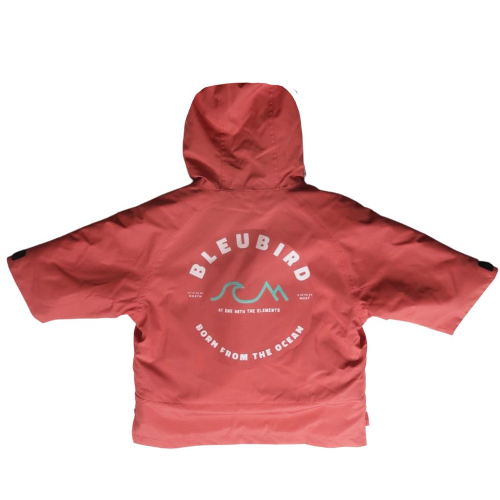 Bleubird Nordic Kid's Change Robe Junior in Coral
