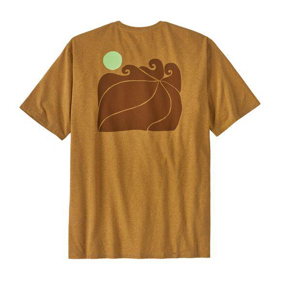 Patagonia Men's Sunrise Rollers Responsibili-Tee Pufferfish Gold