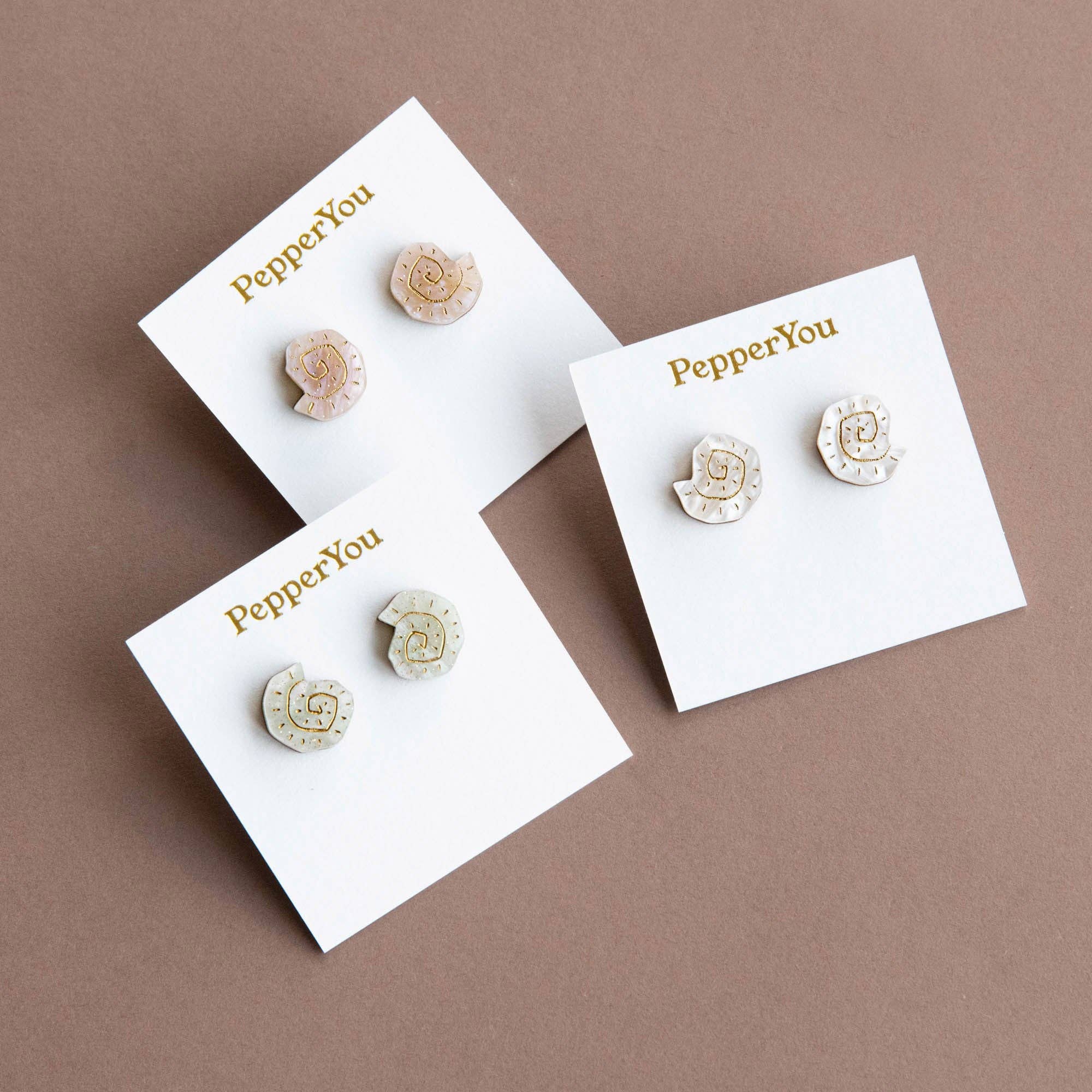 Pepper You Shell Stud Earrings