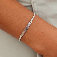 Pura Vida Hammered Bar Bracelet Winter Fresh