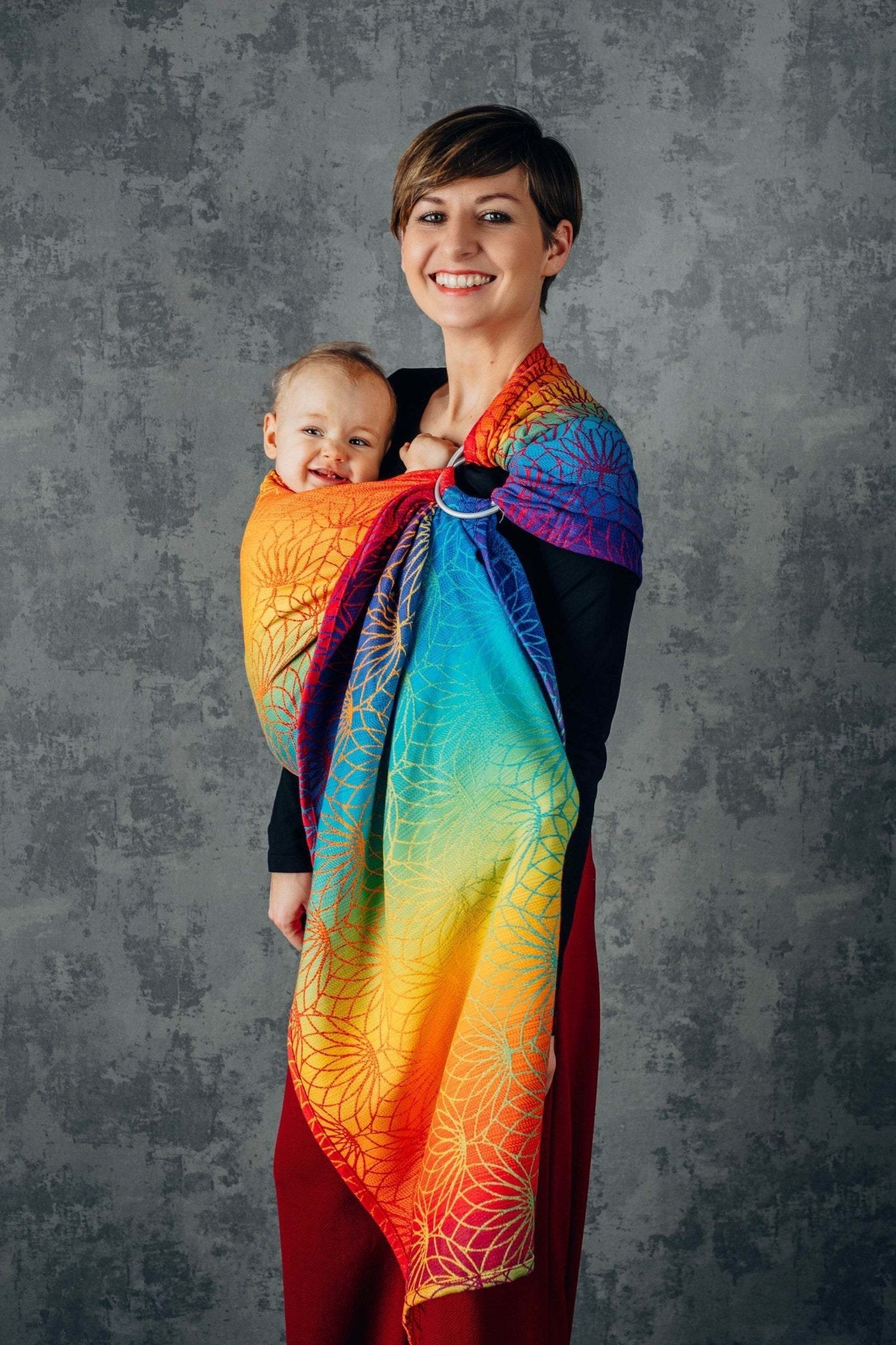 LennyLamb Ring Sling Rainbow Lotus