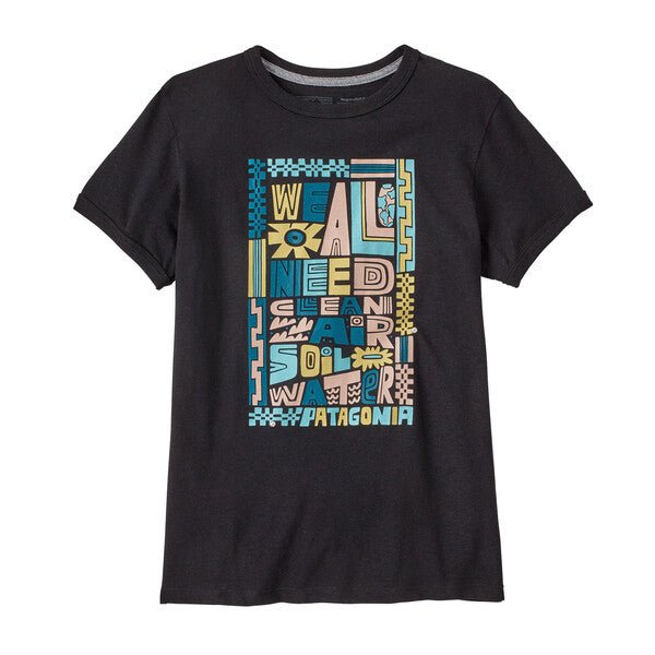 Patagonia Women's We All Need Ringer Responsibili-Tee Ink Black
