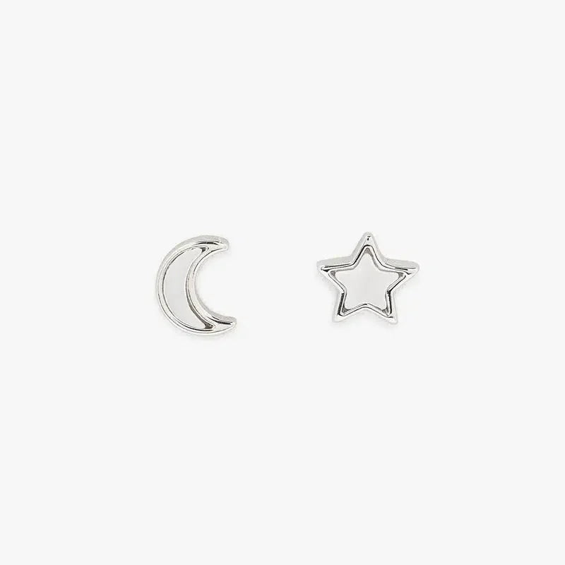 Pura Vida Moon and Star Studs