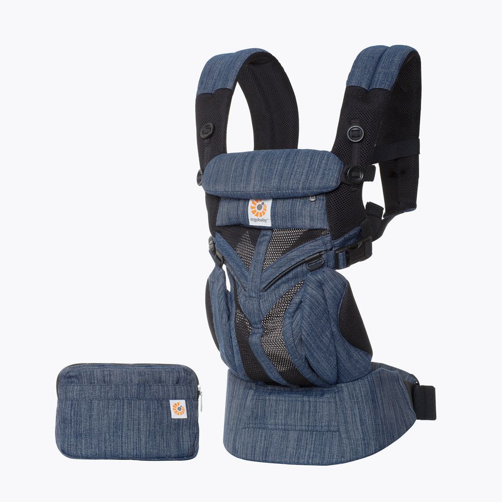 Ergobaby Omni 360 Baby Carrier Cool Air Mesh Indigo Weave