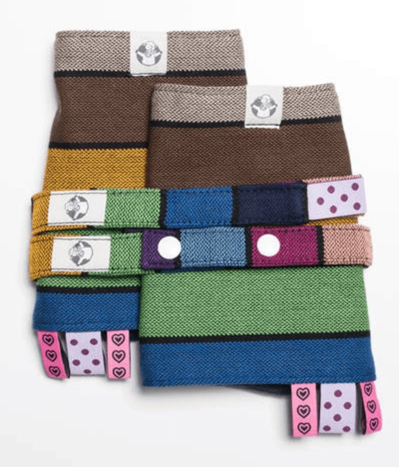 LennyLamb Drool Pads & Reach Straps Carousel of Colours