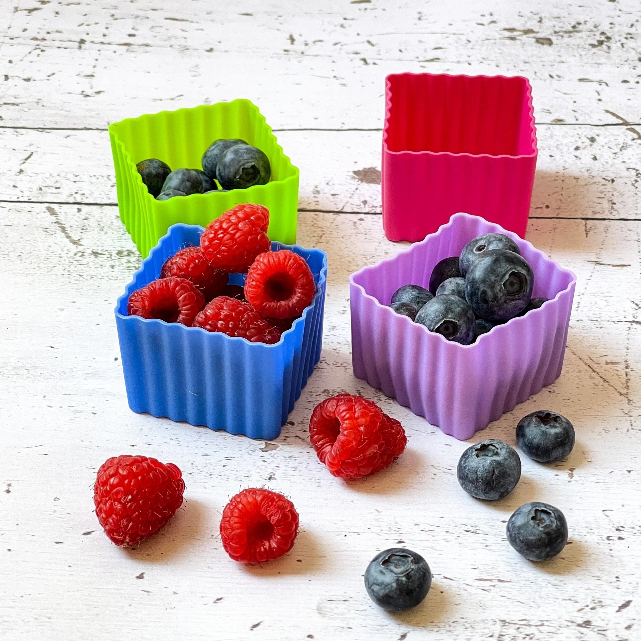 Yumbox Chop Chop Glass Cubes: Vibrant