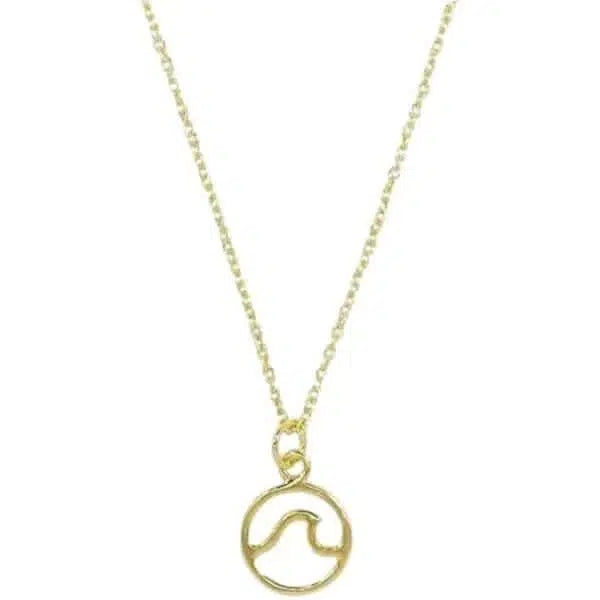 Pura Vida Wave Charm Necklace