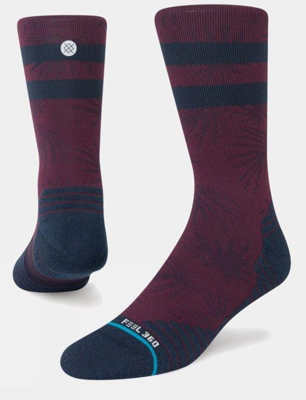 Stance Tropix Mesh Crew Sock Maroon