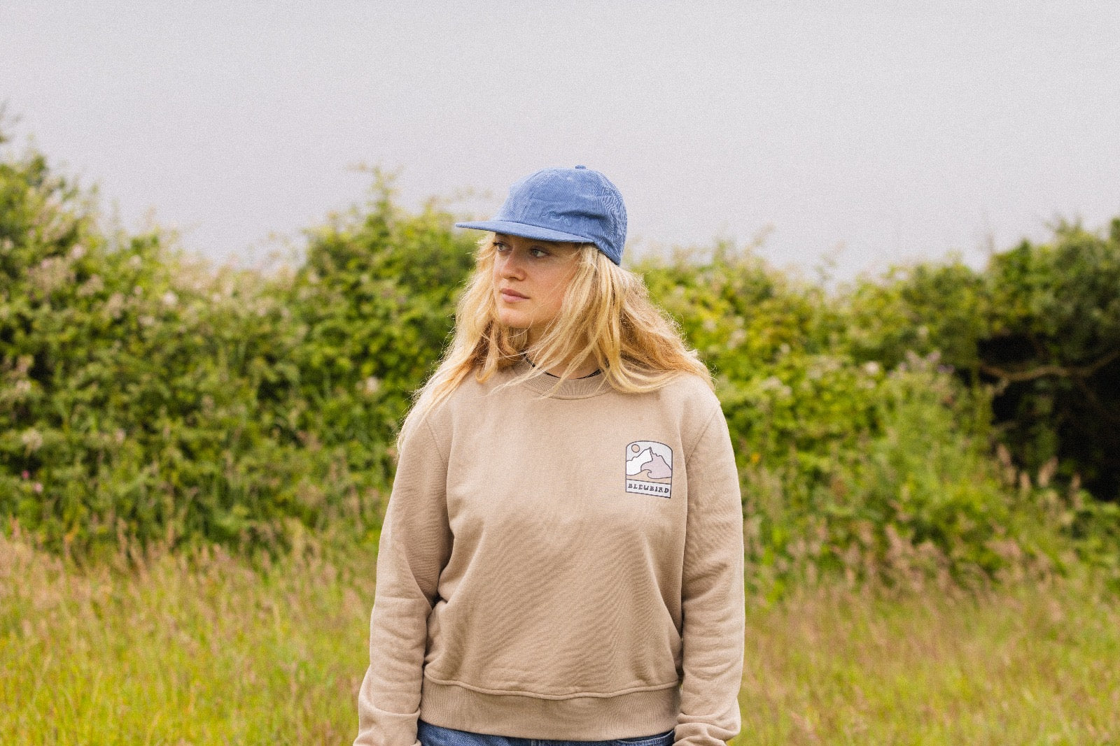 Bleubird Escape Cropped Sweatshirt Desert Sand - Freedom To Explore