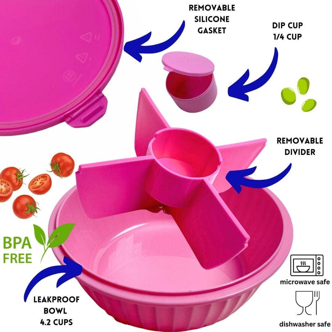 Yumbox Poke Bowl with 4 Compartment Divider