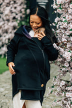 LennyLamb Asymmetrical Hoodie | Black with Wild Wine – Bouquet