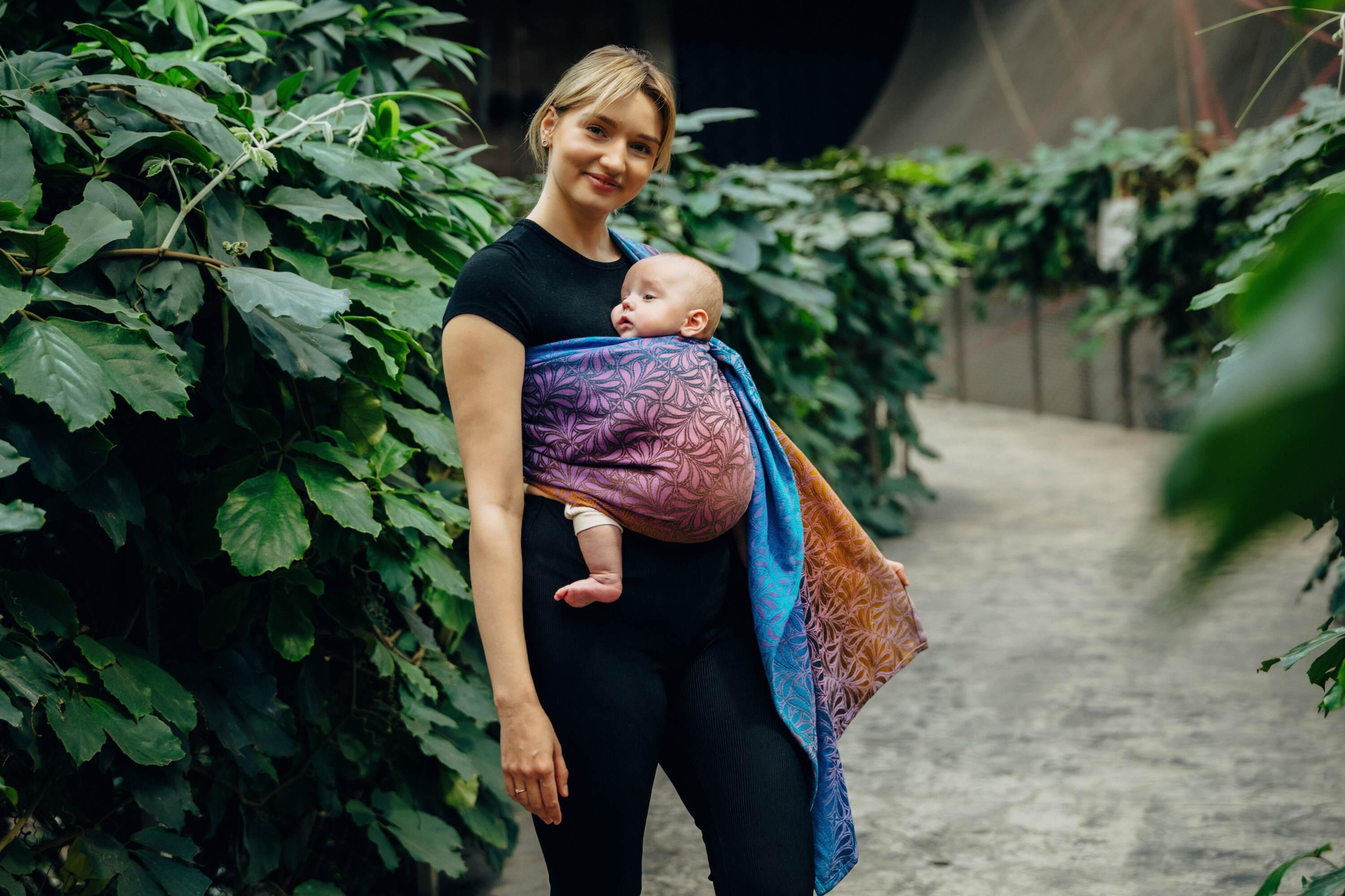 LennyLamb Ring Sling With Gathered Shoulder Infinity Roller