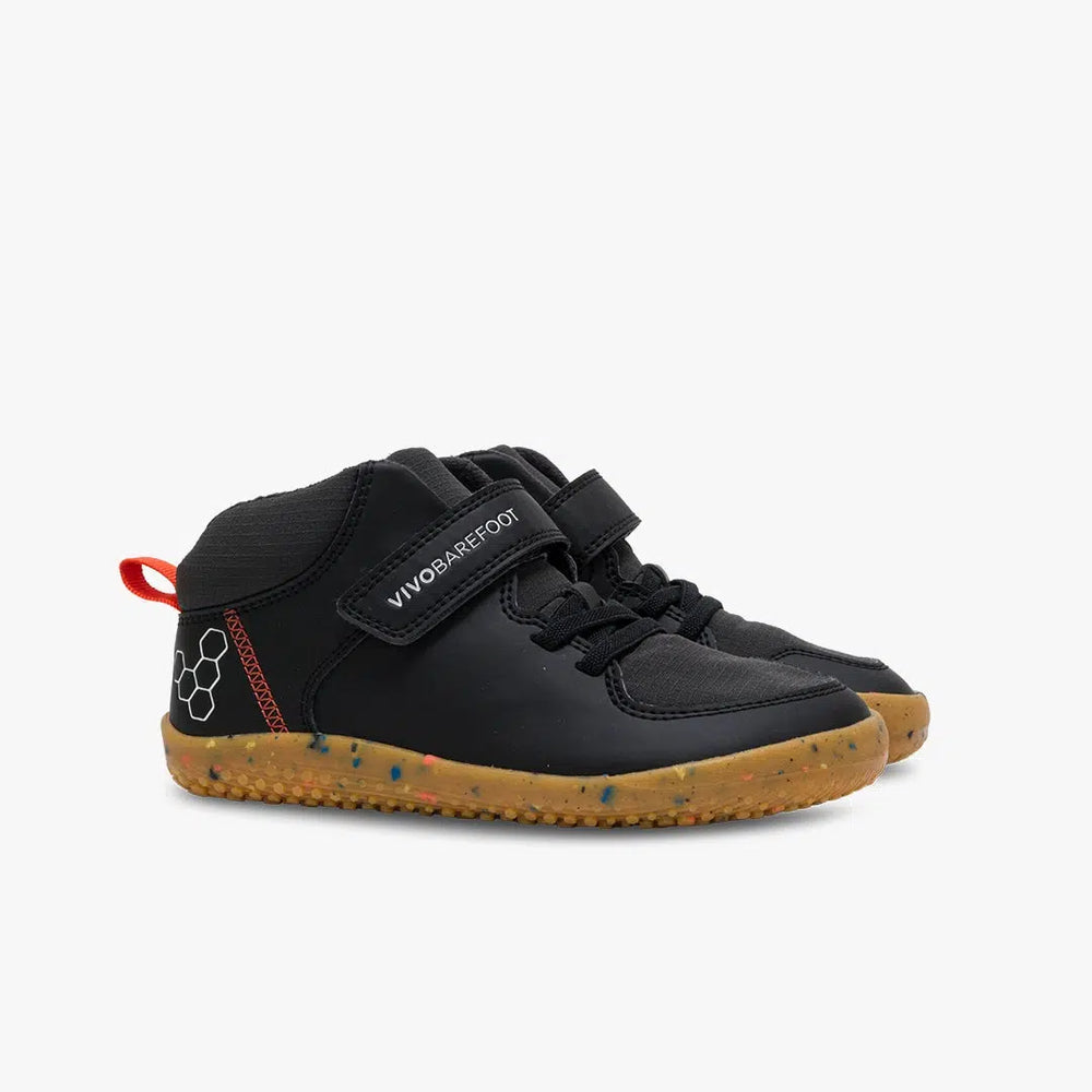 Vivobarefoot Primus Ludo Hi Juniors Obsidian