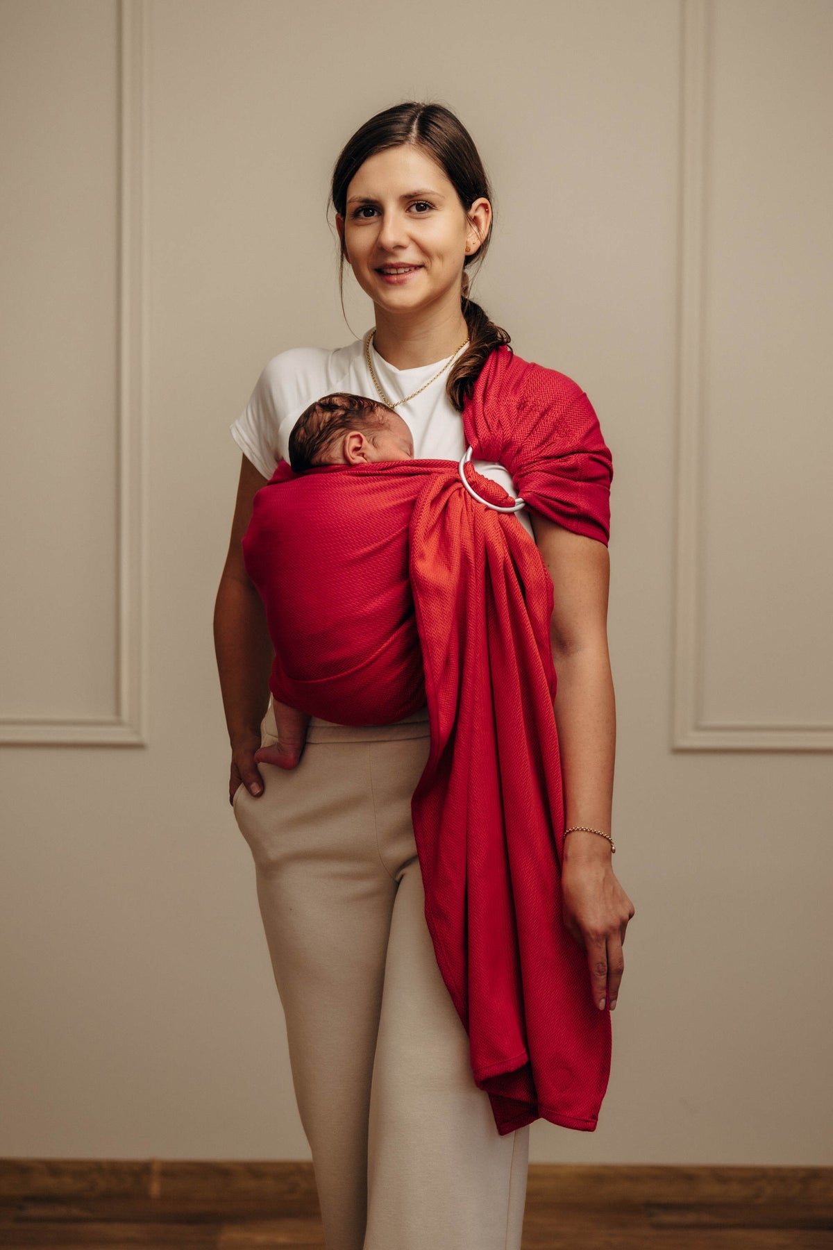 LennyLamb Ring Sling Little Herringbone Sedona