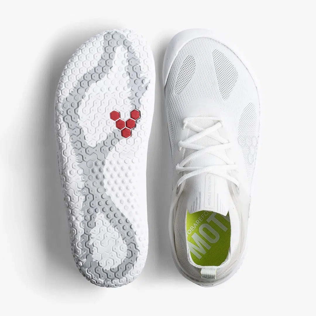 Vivobarefoot Motus Strength Men's Bright White / Grey