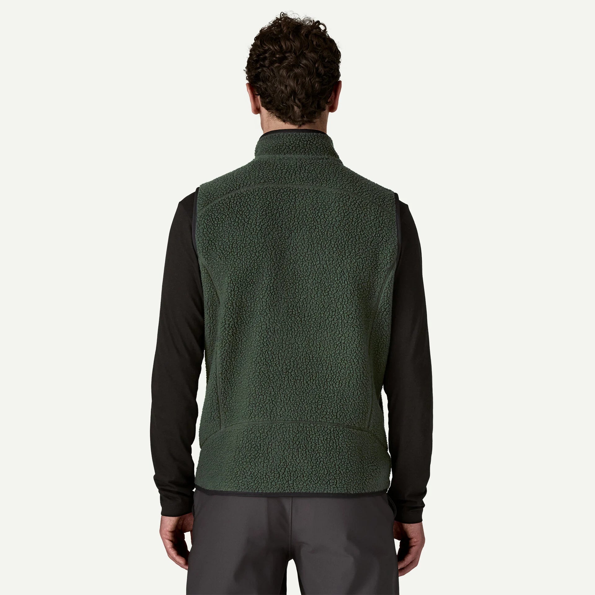 Patagonia Men's Retro Pile Fleece Vest Old Growth Green