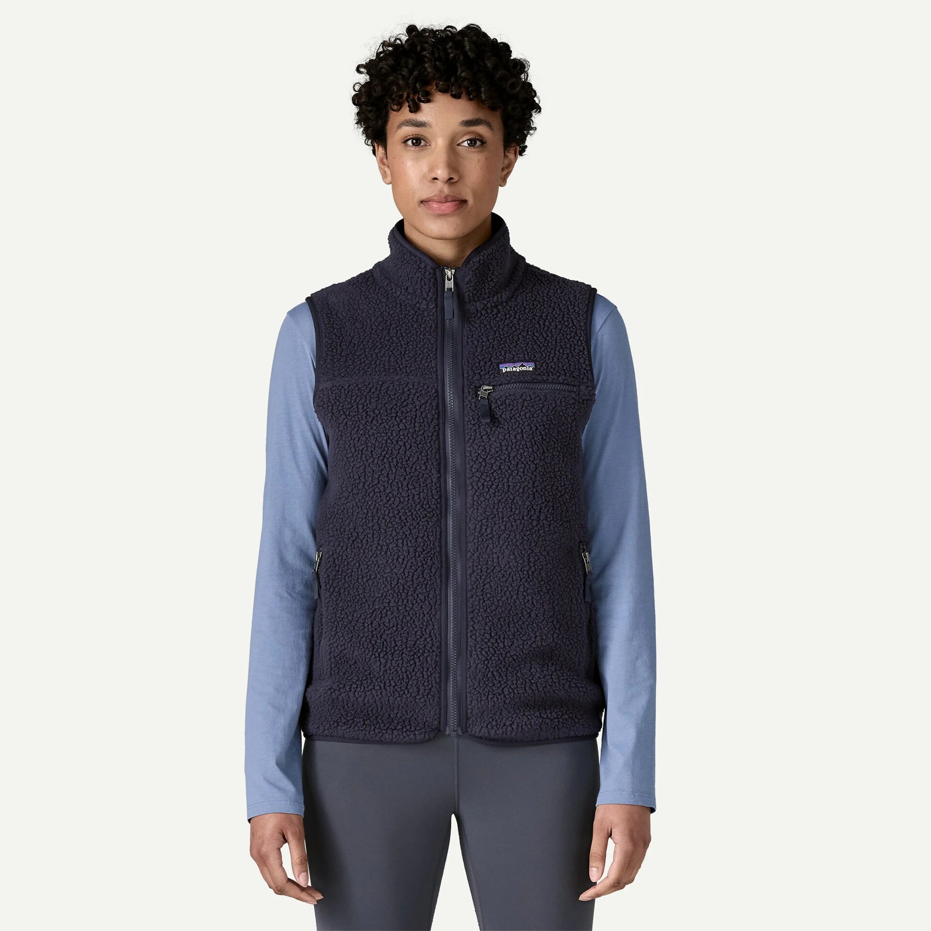 Patagonia Women's Retro Pile Fleece Vest Sunken Blue