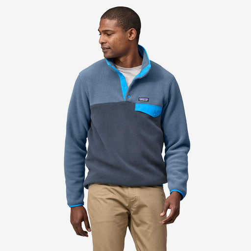Patagonia Men's LW Synch Snap­-T Pullover Smoulder Blue