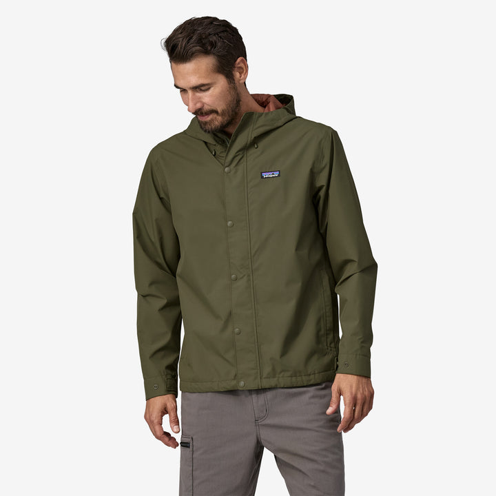 Patagonia Men's Jackson Glacier Rain Jacket Basin Green