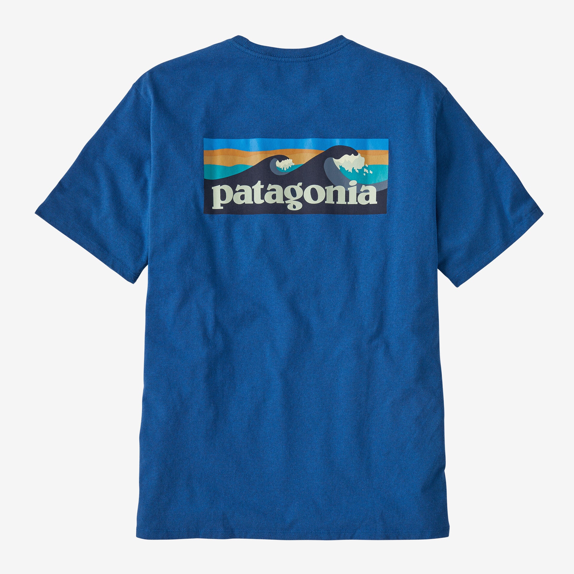 Patagonia Men's Boardshort Logo Pocket Responsibili-Tee Endless Blue