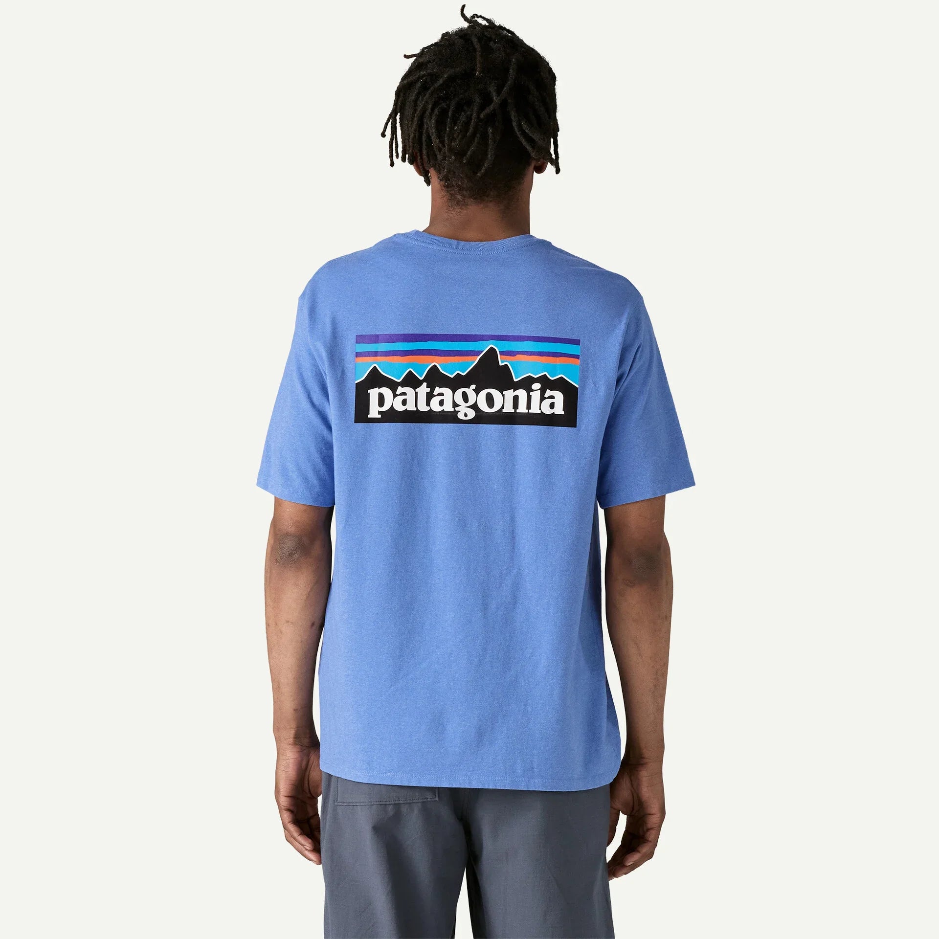 Patagonia Men's P-6 Logo Responsibili-Tee® Abundant Blue - Freedom To Explore