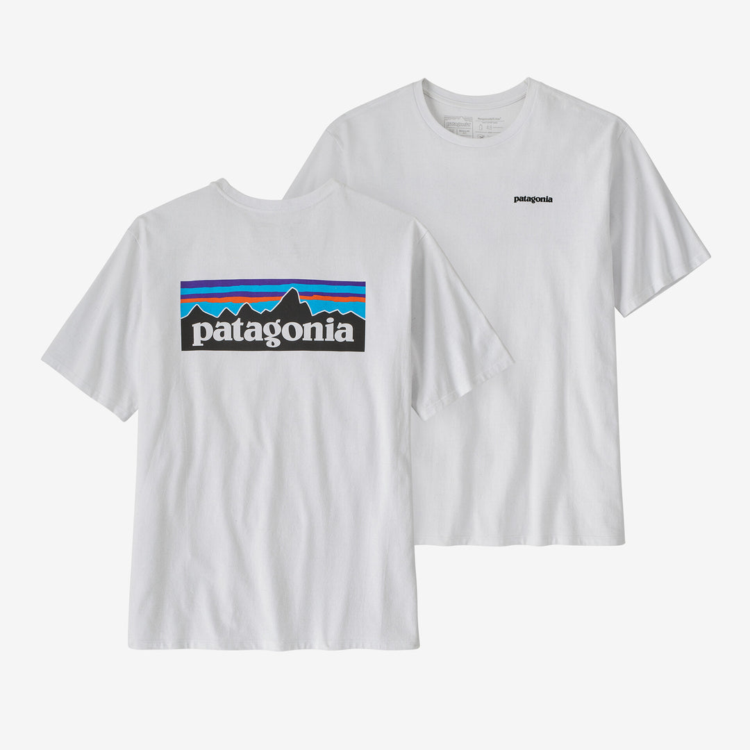 Patagonia Men's P‐6 Logo Responsibili‐Tee White