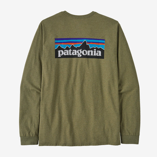 Patagonia Men's Long Sleeve P‐6 Logo Responsibili‐Tee Buckhorn Green