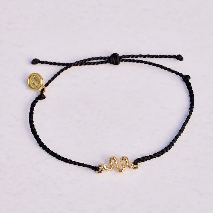 Pura Vida Snake Gold Charm Bracelet