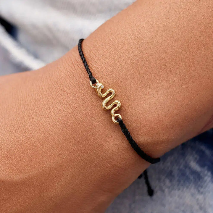 Pura Vida Snake Gold Charm Bracelet