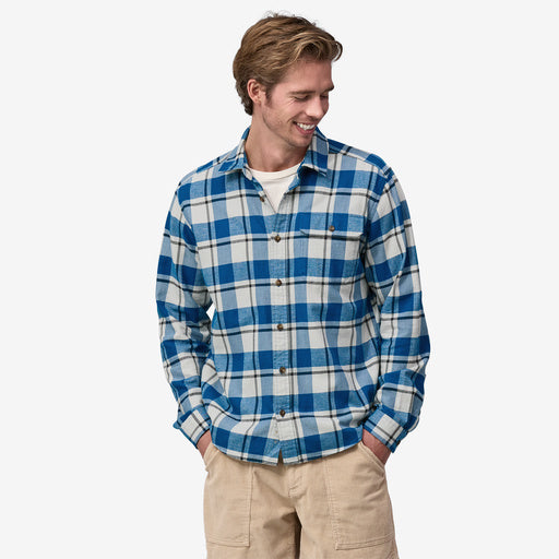 Patagonia M's Light weight Fjord Flannel Shirt Captain: Endless Blue
