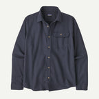 Patagonia Men's Long Sleeved Lightweight Fjord Flannel Shirt Smolder Blue