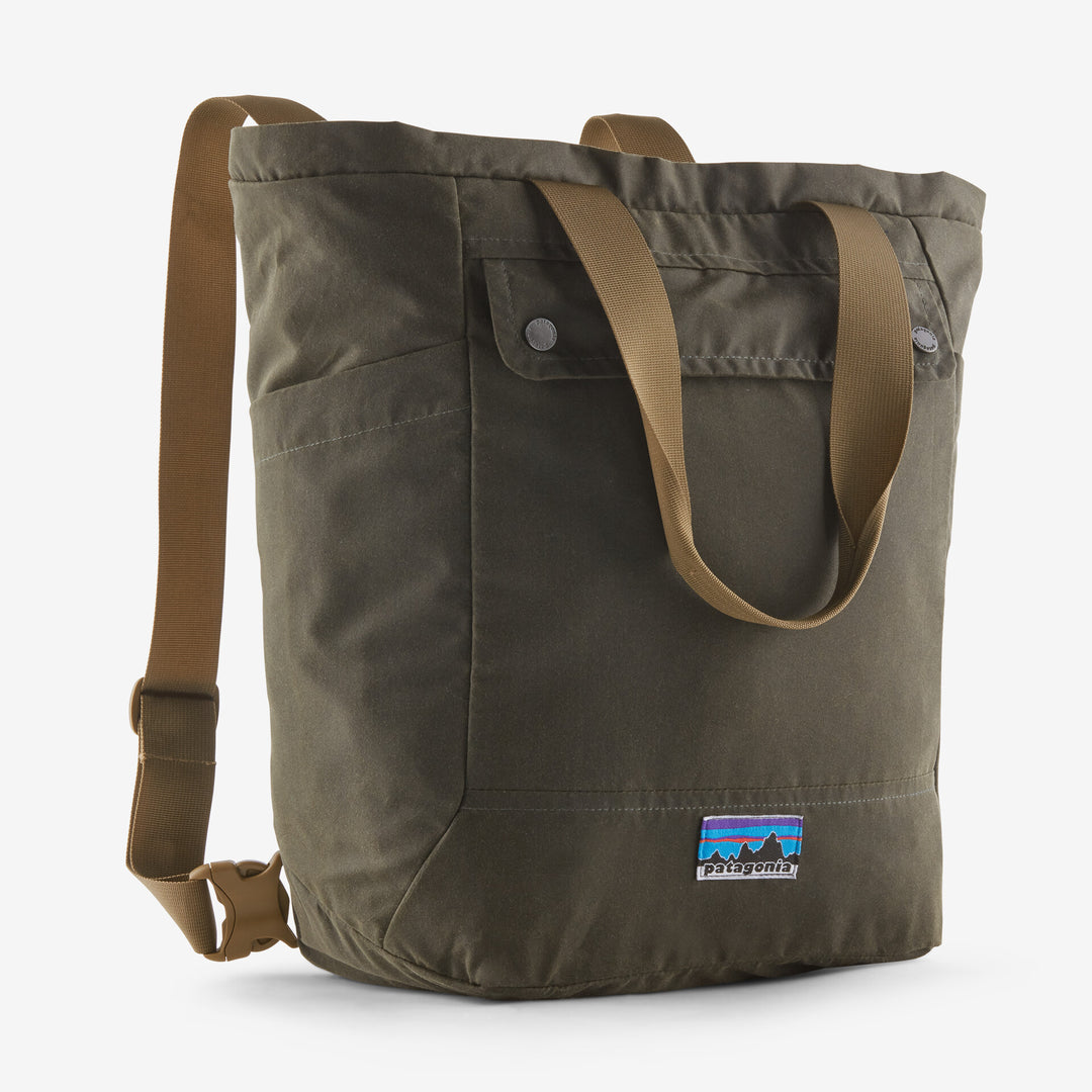 Patagonia Waxed Canvas Tote Pack 27L Basin Green