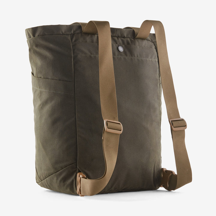 Patagonia Waxed Canvas Tote Pack 27L Basin Green