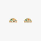 Pura Vida Sunset Striped Stud Earrings