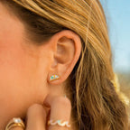 Pura Vida Sunset Striped Stud Earrings