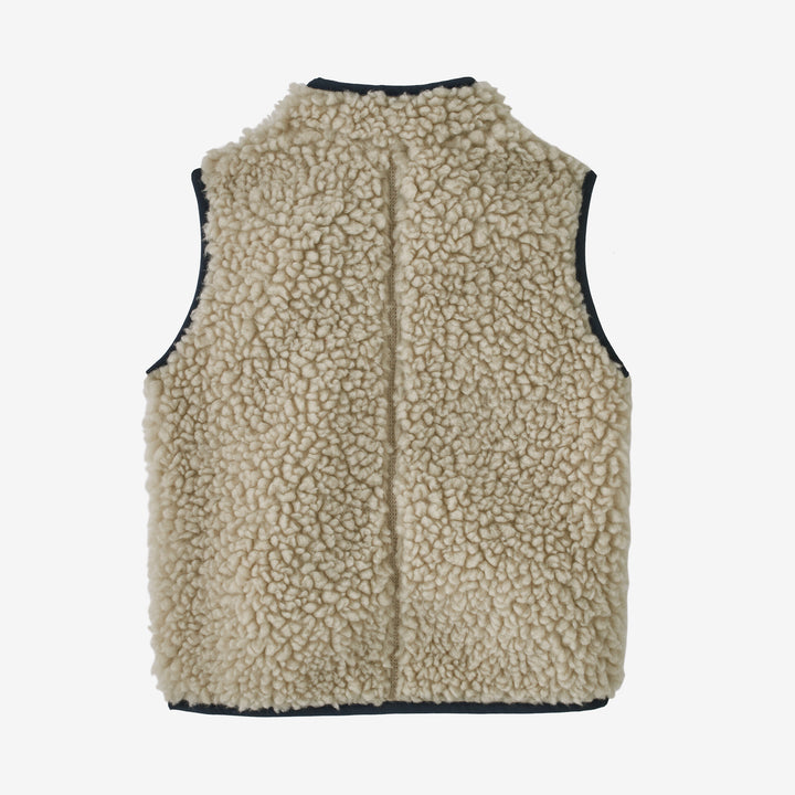 Patagonia Baby Retro-X® Fleece Vest Natural with New Navy