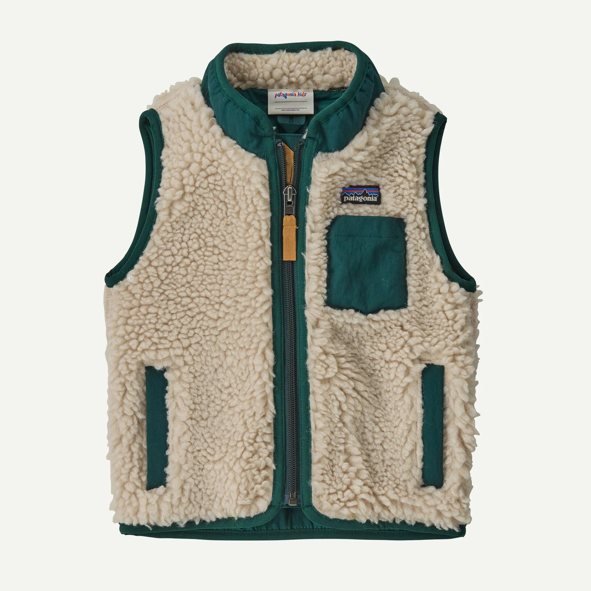 Patagonia Baby Retro-X fleece vest – warm, soft recycled polyester core layer for toddlers and young children