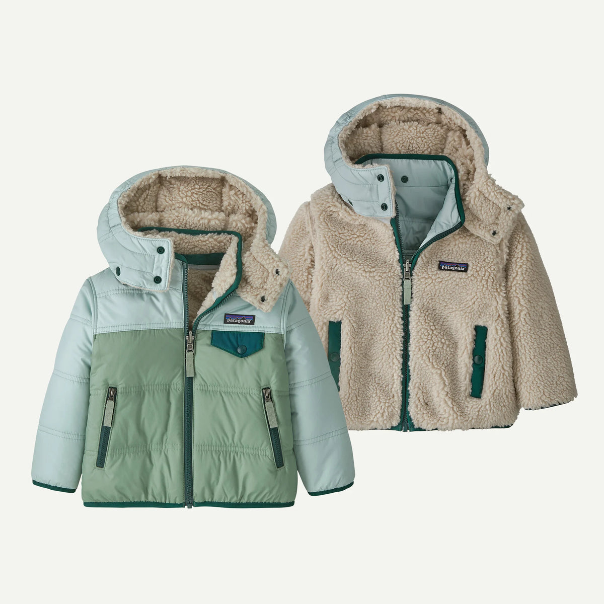 Patagonia Baby Reversible Tribbles Elwood Green