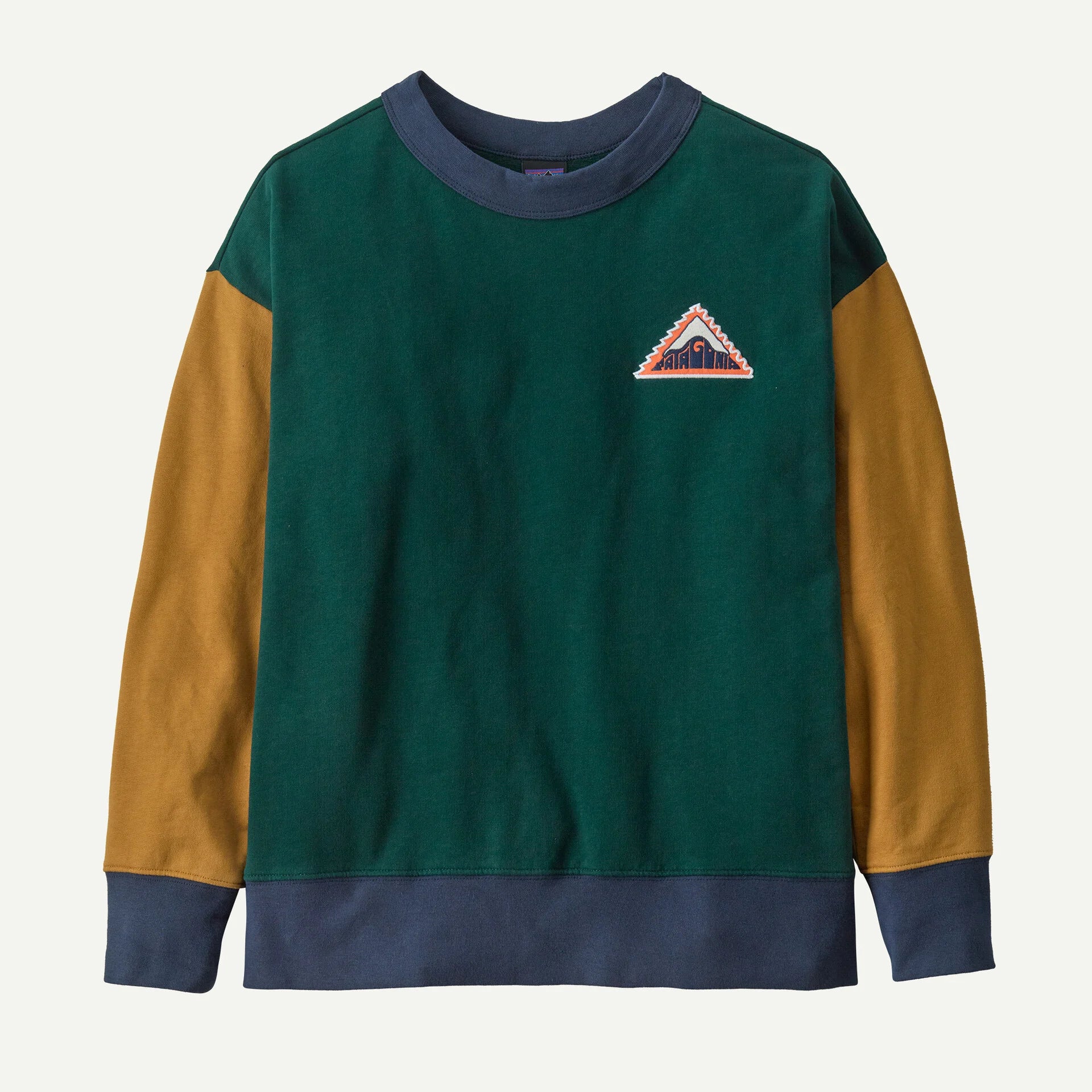 Patagonia Kids' Crewneck Sweatshirt Driftways Patch : Cascade Green