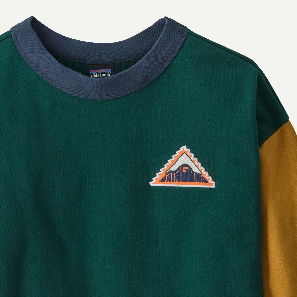 Patagonia Kids' Crewneck Sweatshirt Driftways Patch : Cascade Green